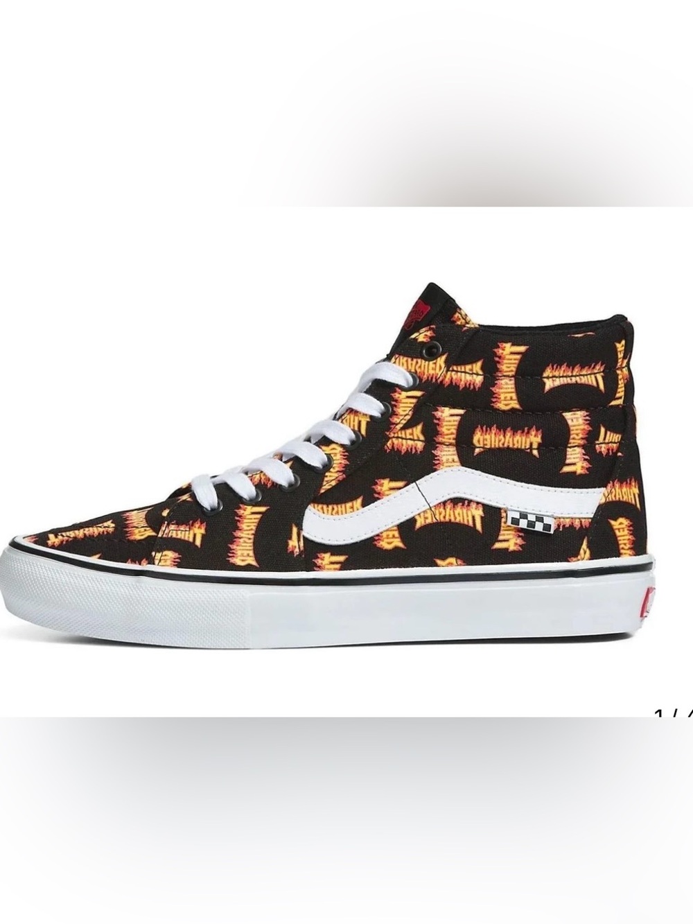 Thrasher x Vans Skate Sk8-Hi 'Allover Thrasher Logo' sneakers